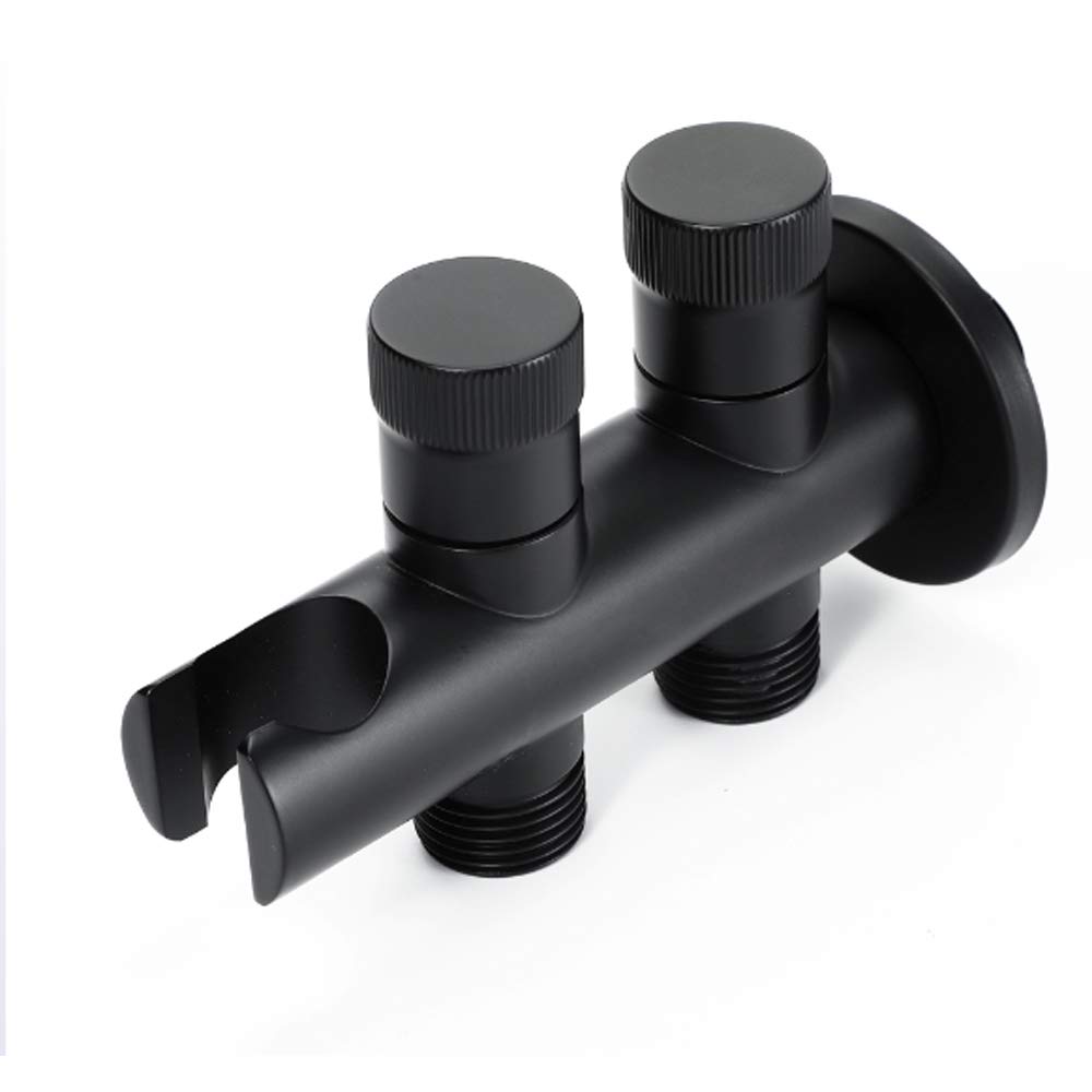 Kit de rociador de inodoro portátil Rociador de pañales de tela portátil de mano for inodoro Fácil de instalar Grifo de baño con control de presión ajustable Negro