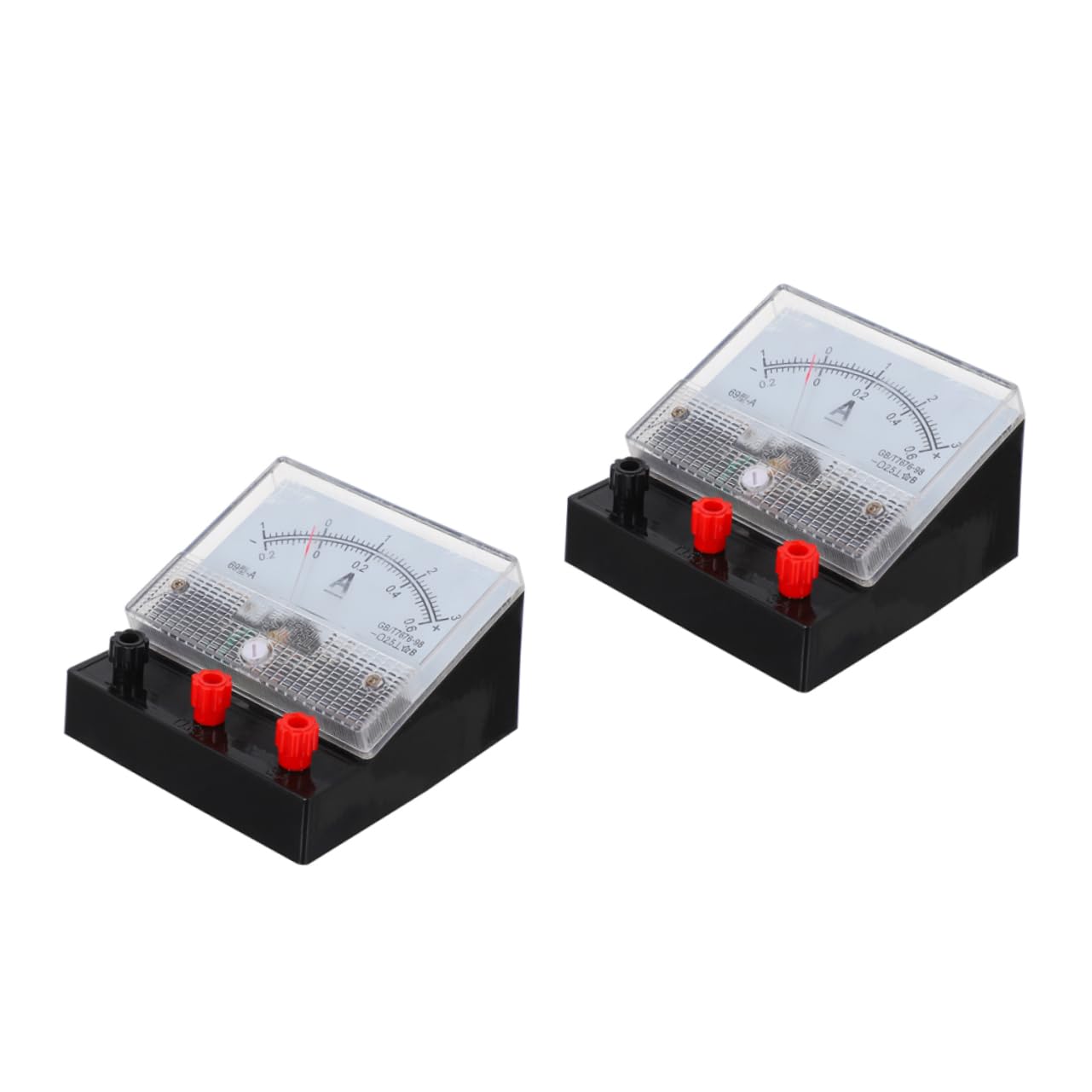 OSOLADY Ammeter for Lab Physics Experiment 2.5 Class 0.6a-3a Dc Dual Range Electricity Measurement Student's Learning Equipment High Grade Plastic