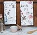 Kay Dee Designs Kitchen Towel Set (2 pc) - Choose Joy and Live Simply - Terry Hand Towels,White