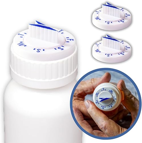 Miniatura 9 de Twistwise Twice Daily Pill Reminder Cap - Paquete de 3