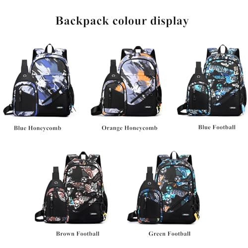 Mfikaryi Mochila para meninos, mochila escolar para crianças, escola primária, conjunto de mochila i