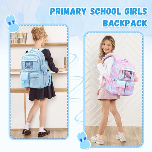Image of PIG PIG GIRL Kids Backpack for Girls School Book Bag for Elementary Primary