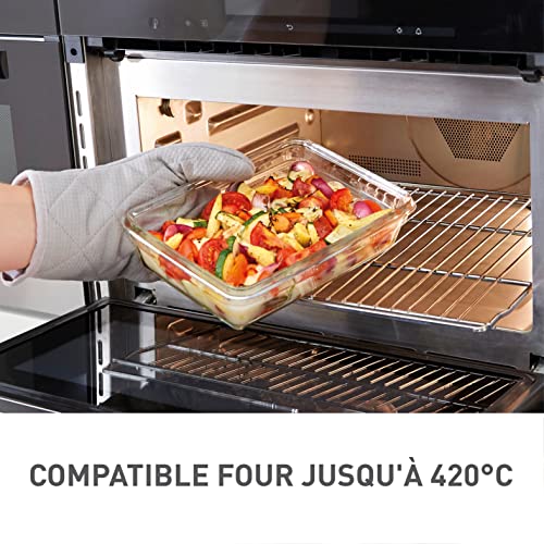 Boîte alimentaire en verre Tefal Masterseal Fresh 045 Empilable Compatible micro ondes et four - vue 5
