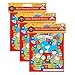 Eureka Mini Reward Charts With Stickers, 5-Inch X 6-Inch, Peanuts, 36 Charts Per Pack, 3 Packs (Eu-837017-3)