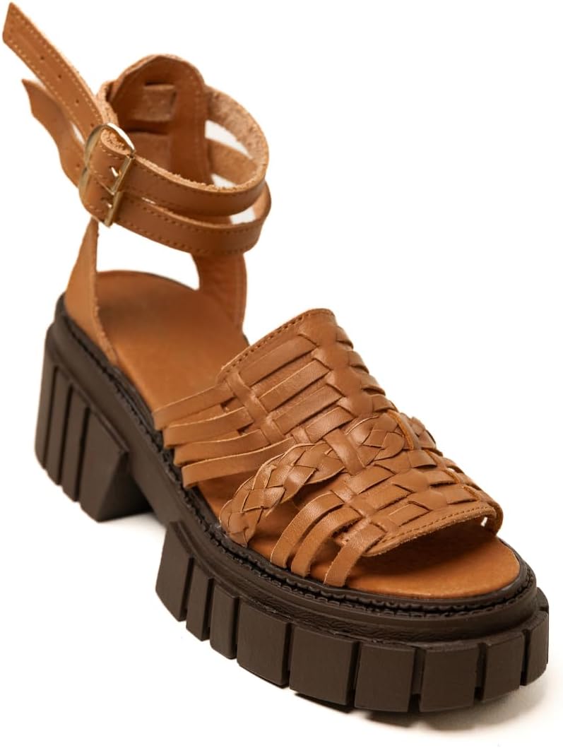 high heel huarache sandals