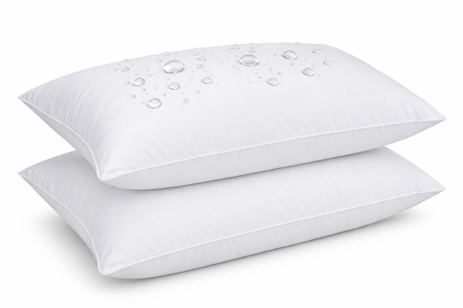 Eurotextiles NHS Quality Medical Grade Water Resistant Pillow Pair – Wipe Clean, Hygienic, Easy Care, Anti-Bacterial – Ideal for Home, Care Homes & Healthcare Use