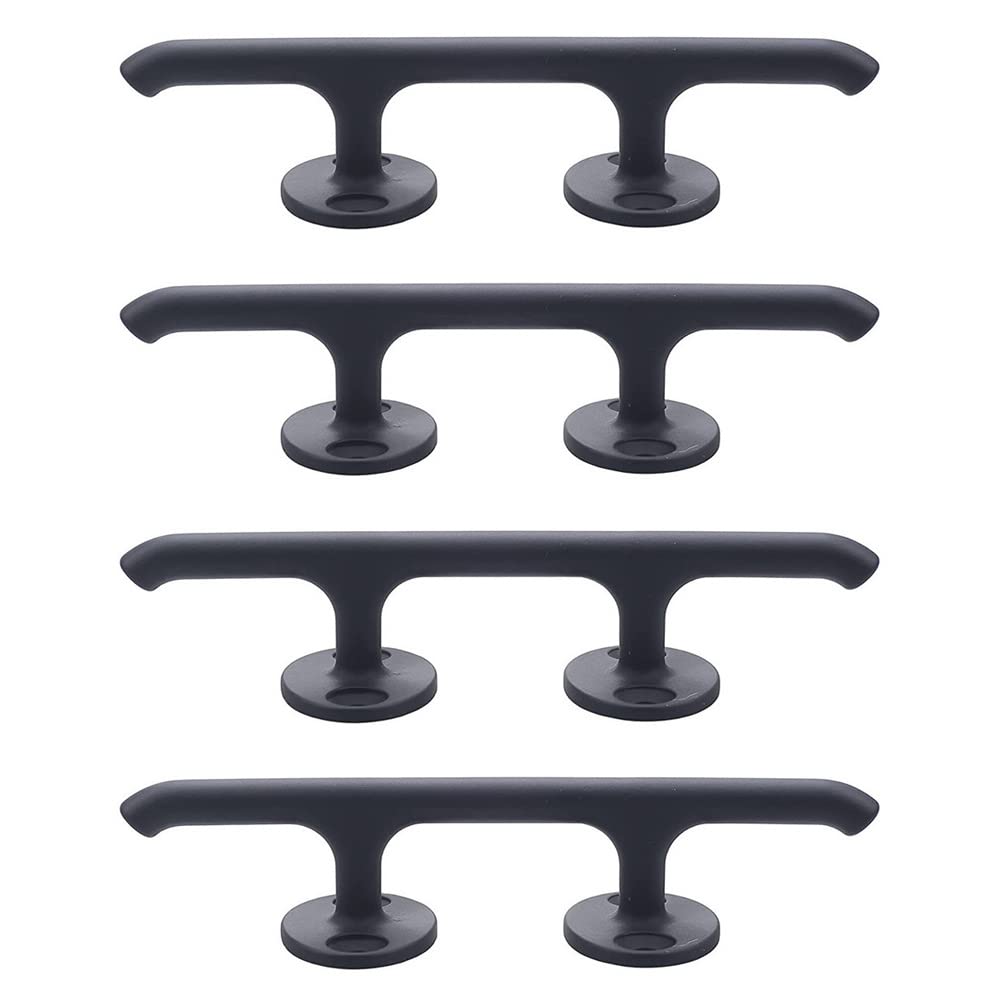 MIZUGIWADock Cleat Boat Open Base 4" Marine Stainless Steel Eagle Handle Pack of 4