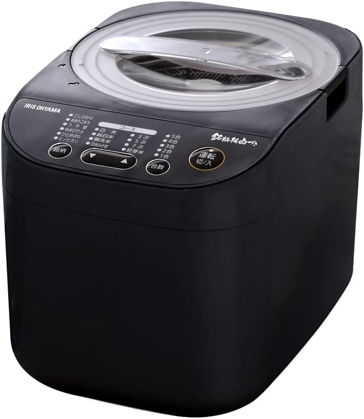 IRIS OHYAMA Rice Polishing Machine KRCI-B5-B (Black)【Japan Domestic Genuine Products】【Ships from Japan】