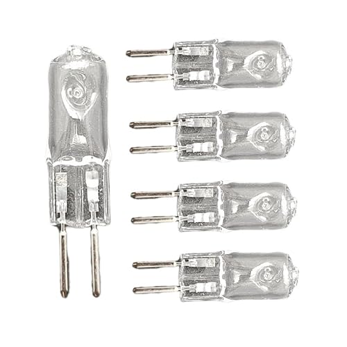 DLEDMOP Ampoules Halogen Lampe Halogene G5.3 35W 220V, Lumière Halogène 50W, GU5.3 Base D'ampoule 20W 70W, Lampe Halogene Transparente En Cristal Inséré,20W,5 Pièces