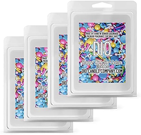 Happy Birthday Wax Melts (4 Pack) Funfetti Cake Scented Soy
