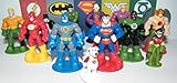 DC Superheroes Batman Superman Justice League Figure Set Toy of 12 with the Flash, Green Lantern, Krypto, the Joker Etc with Special ToyRing
