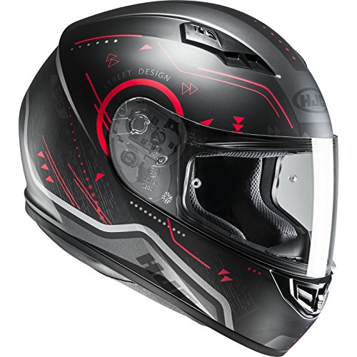Casco Moto Hjc Cs-15 Safa Rosso (Xxl, Nero)