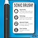 Go Plus Sonic Toothbrushes for Adults w/Electric Toothbrush Case (Black) - Electric Toothbrush for Adults & Kids - Sonic Toothbrush w/ 2 Speeds - 18000-24000 Vibrations Per Minute