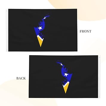Flag Map of Chilean Antarctic Territory, Magallanes Y Antartica Chilena Region Flags for Outside 3x5 Ft Double Sided Outdoor Heavy Duty Flag Home Yard Festival Garden Decor Welcome Banner