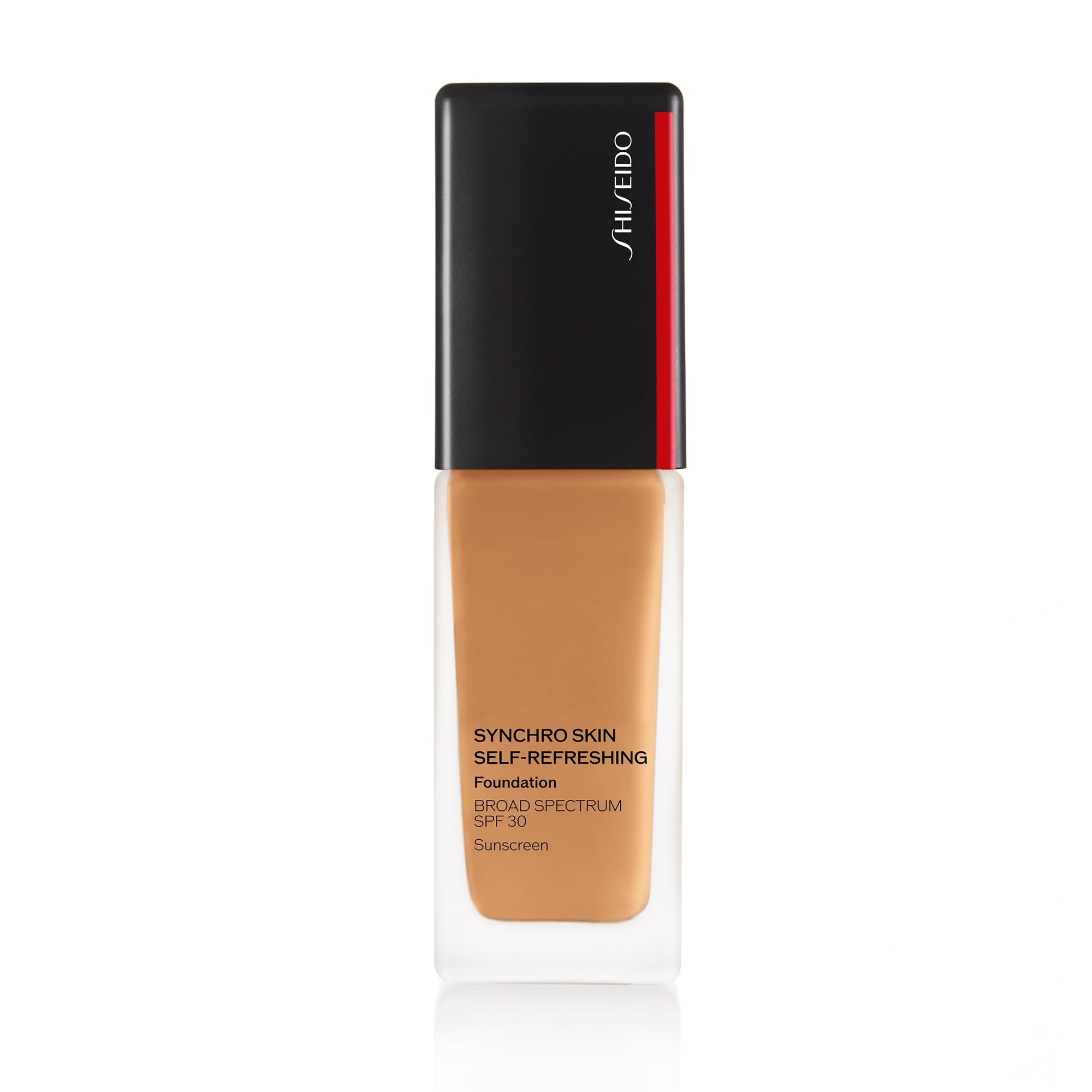 Shiseido Synchro Skin Self-Refreshing Foundation SPF 30 Bronze 420 - Medium-to-Full Buildable Coverage - Natural Finish 24-Hour Wear