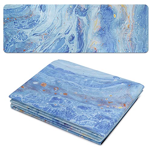 Yoga Mat Suede Printed Folding Travel Non Slip Fitness & Exercise Mat for Hot Yoga Pilates by VANILLACHOCOLATE