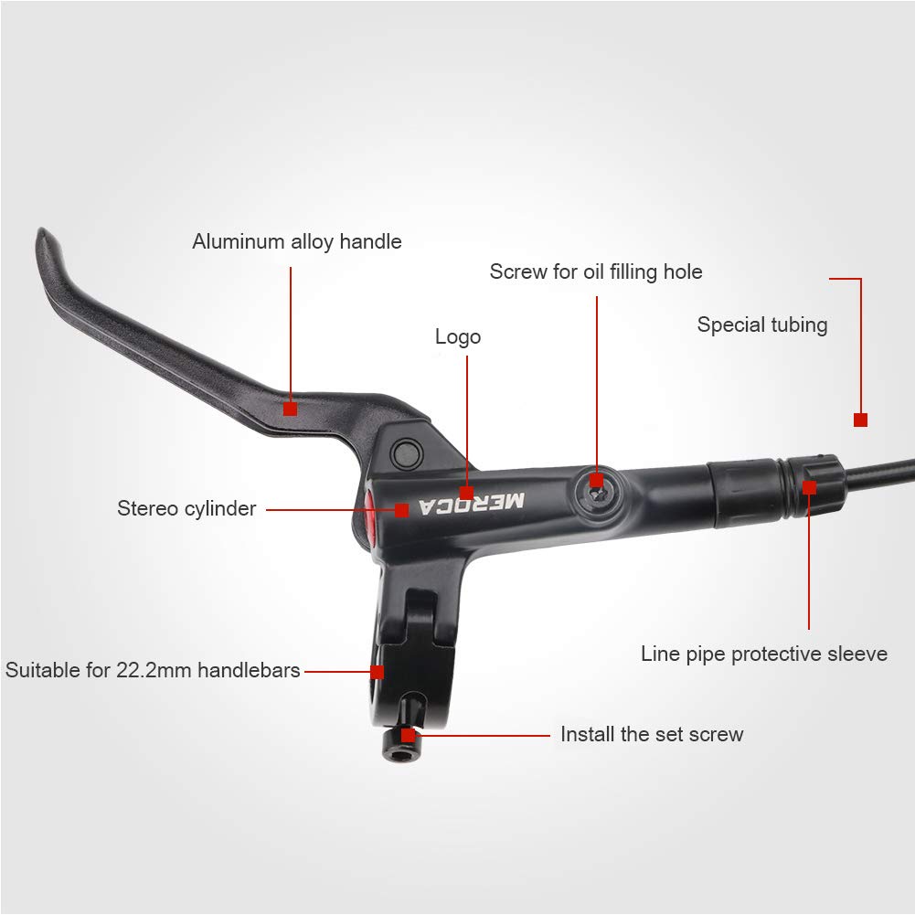 Kit Freins Hydrauliques Toopre – Frein à Disque Avant/arrière, Compatible Shimano, Pour VTT, Route Et Mountain Bike