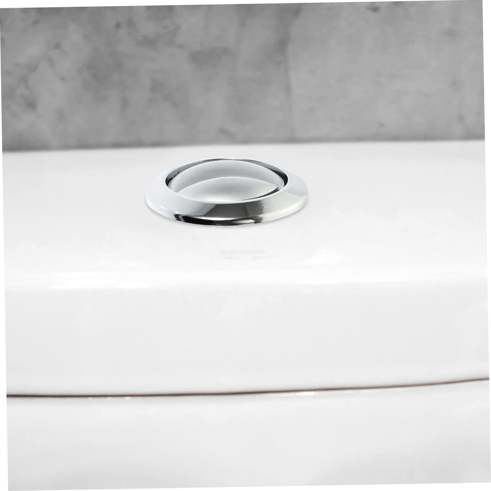 VILLCASE 2 Pezzi Pulsante Ricambio per Serbatoio Wc Facile Installazione Design Elegante Inossidabile Accessori per Bagno Pratici e Funzionali