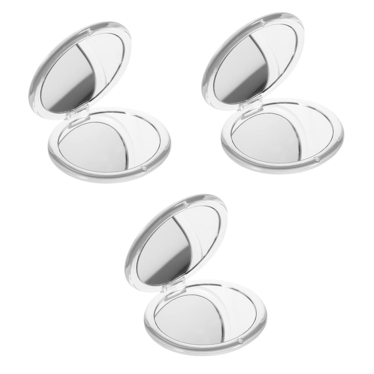 Miroir de maquillage pliable Beavorty lot de 3 miroirs de poche ronds et éclairés