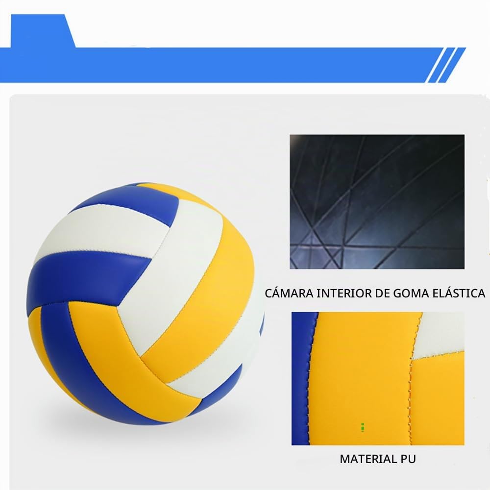 NEWFUN Red Voley Playa, Juego de Red de Voleibol Portátil, Regulable en Altura, Apto para Jardín, Playa y Césped