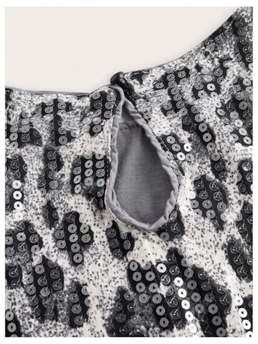 Floerns Women's Y2k Cheetah Tank Tops Sleeveless Shiny Sequin Date Night Party Camisole3