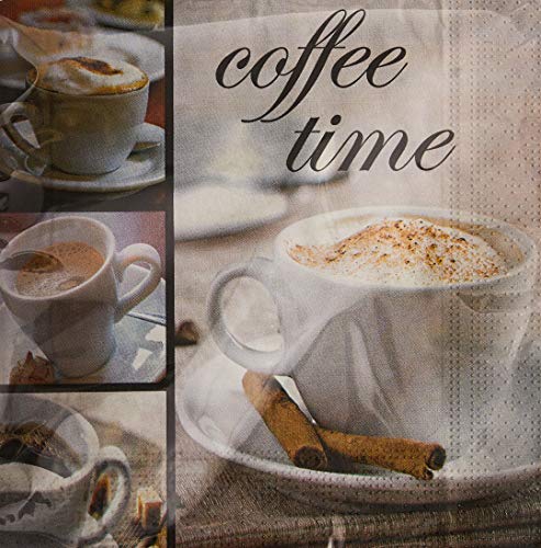 Bella Tavola Guardanapo Design Hora Do Café 20 Folhas 33X33Cm Multicor