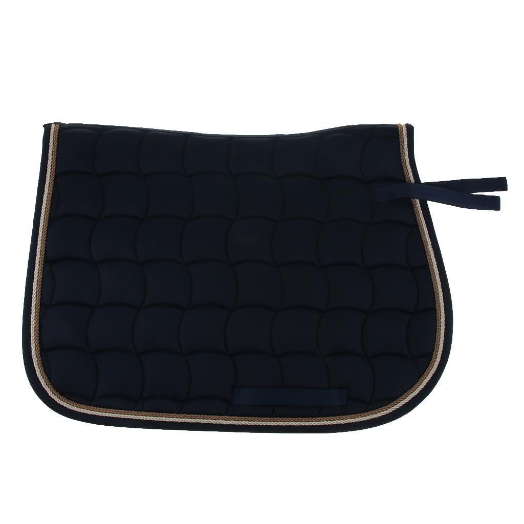 Funda de manta para media silla de montar de caballo, antideslizante, con correas de cincha, para poni, salto y espectáculo.