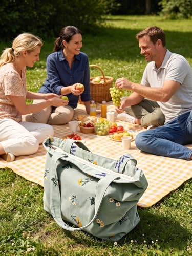 Bolso Tote Bordado Suave para Mujer miniatura 4
