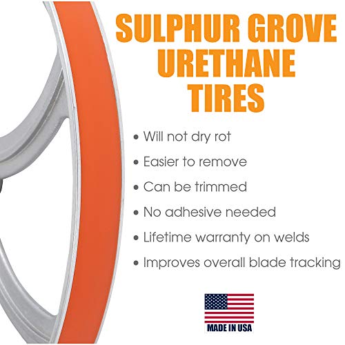 Urethane Bandsaw Tire 2 Pack for 20" Delta Rockwell 28-34X 28-35X 28-26X 28-64X 28-65X 28-66X and Yates J120 Band Saws - Thumbnail 5