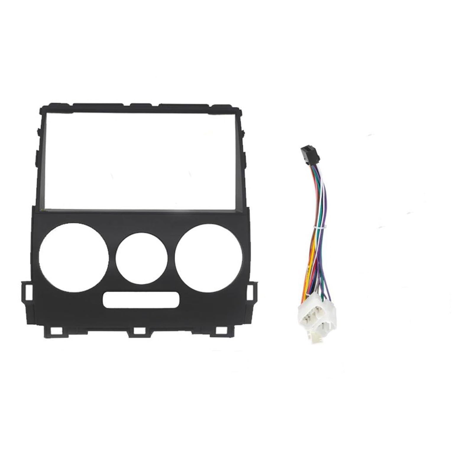Pannello controllo Fascia Radio 9" Per Land Cruiser Per Prado 120 2002-2009 Video Player Audio 2 Kit Montaggio Pannello Cruscotto Con Telaio Din(Fascia e cavo A)