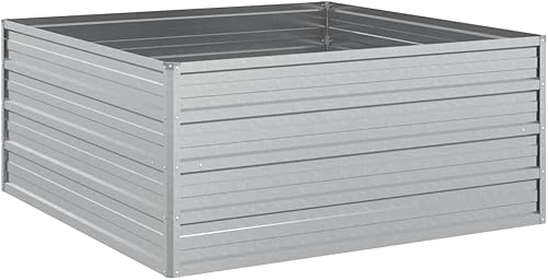 Miniatura 24 de Cama elevada para jardín, camas de jardín elevadas de metal para exteriores, camas de jardín elevadas galvanizadas para verduras, flores, hierbas