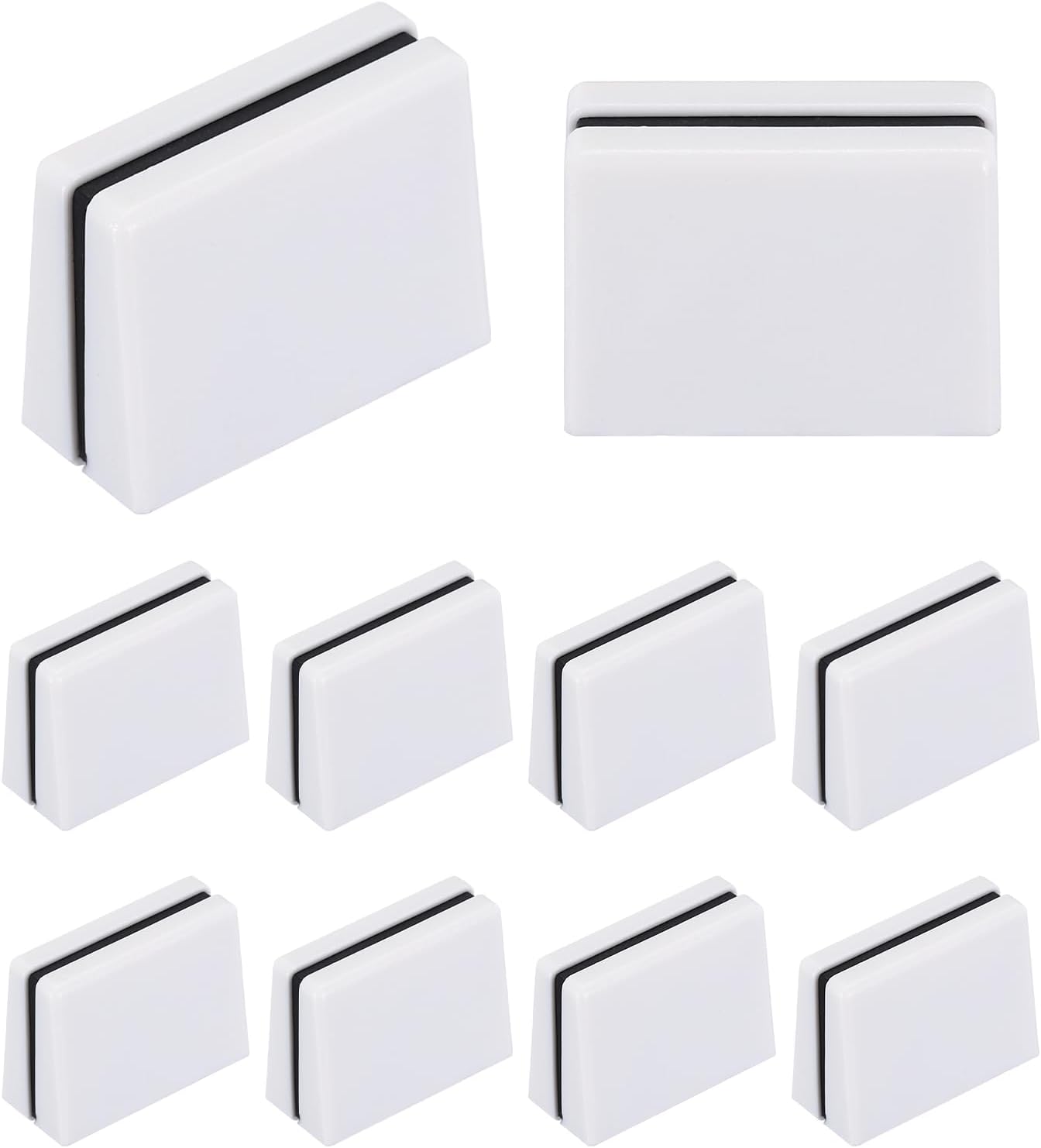 Universal Fader Knobs, White Mixer Fader Caps Slider Potentiometer Replacement Plastic for DJ Controller Mixer Console, 10 Pack