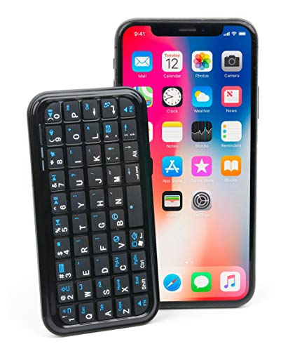 DURAGADGET Sleek Wireless Mini Keyboard w/Wireless Connection - Compatible with Apple iPhone Xs