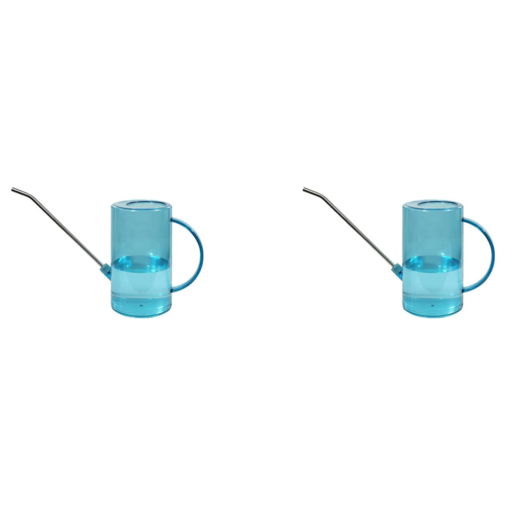 Jnchdghwa 2X Blue Watering Can, 1.5 L of Large-Capacity Watering Cans, Long Spout Watering Can with Leak-Proof Gasket