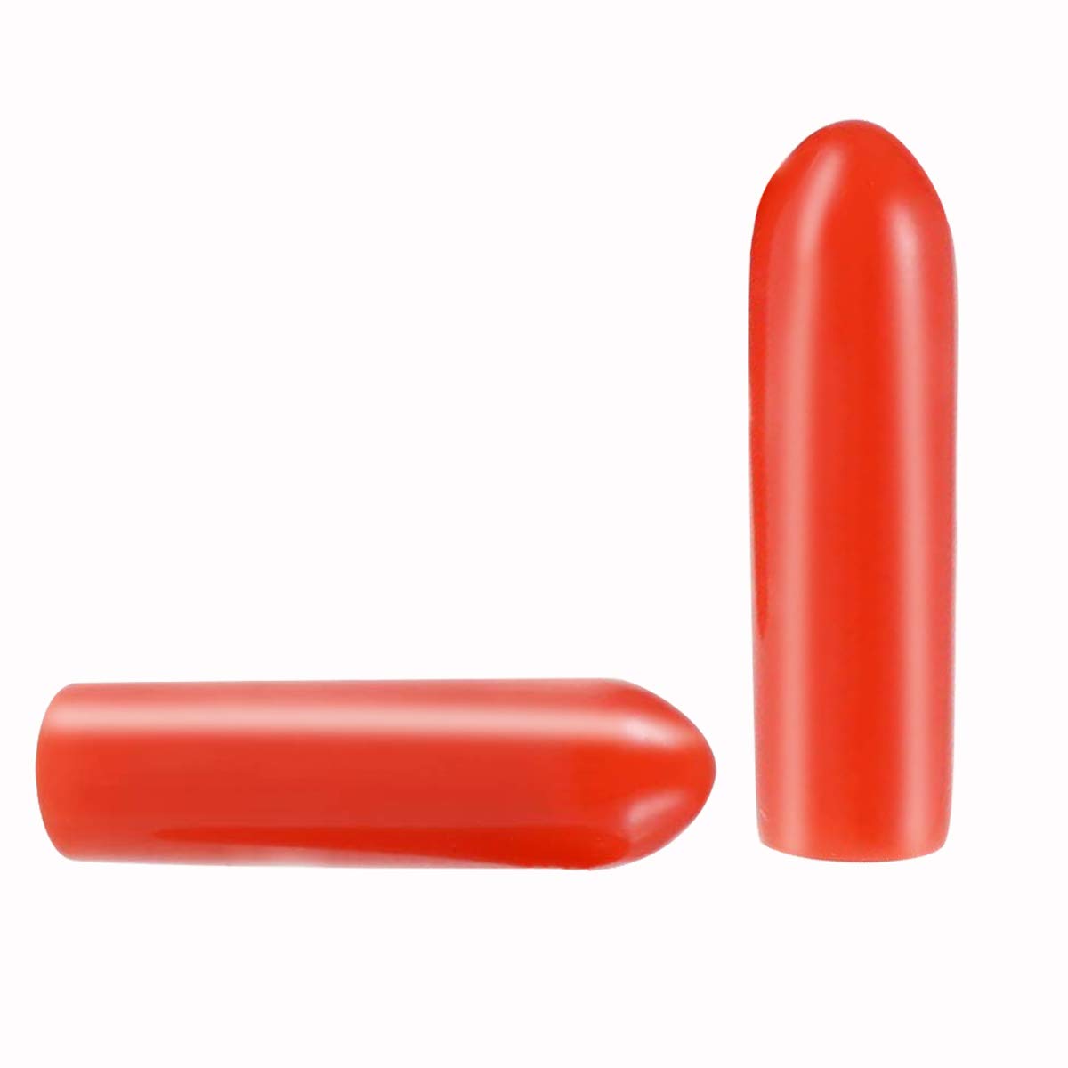 Screw Thread Protectors, PVC Rubber Round Tube Bolt Cap Plastic End Cap Cover Thread Protectors Red, Inner Dia 2.5mm? 50 Pcs