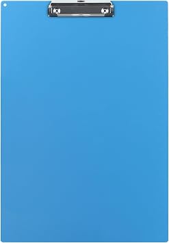 Acocony 11 x 17 Clipboard with Ruler Vertical Extra Large Clipboard Low Profile Clip 11 x 17 Clipping Board Plastic Blue Pack of 1