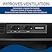 Broan-NuTone 413023 Ductless Range Hood Insert with Light, Exhaust Fan for Under Cabinet, 30-Inch, Black