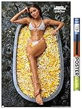 Trends International Sports Illustrated: Swimsuit Edition - Olivia Culpo 20 Wall Poster, 22.375" x 34", Premium Poster & Clip Bundle