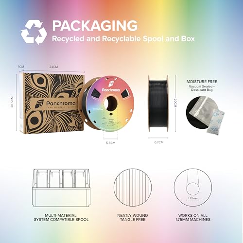 Image of Polymaker Panchroma Celestial PLA Filament 1.75mm 1kg, Light Yellow | Neatly Wound Glitter PLA for Easy Print & Smooth Feeding, Compatible with Bambu Lab & Most 3D Printers