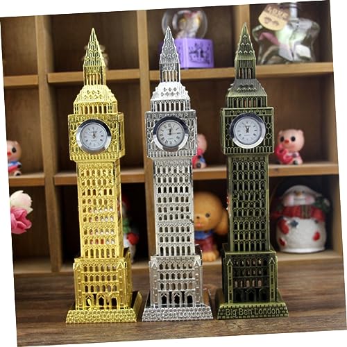 RORPOIR 1 Unidade Ornamento metálico relógio big ben de londres artesanato em metal relógio do big b