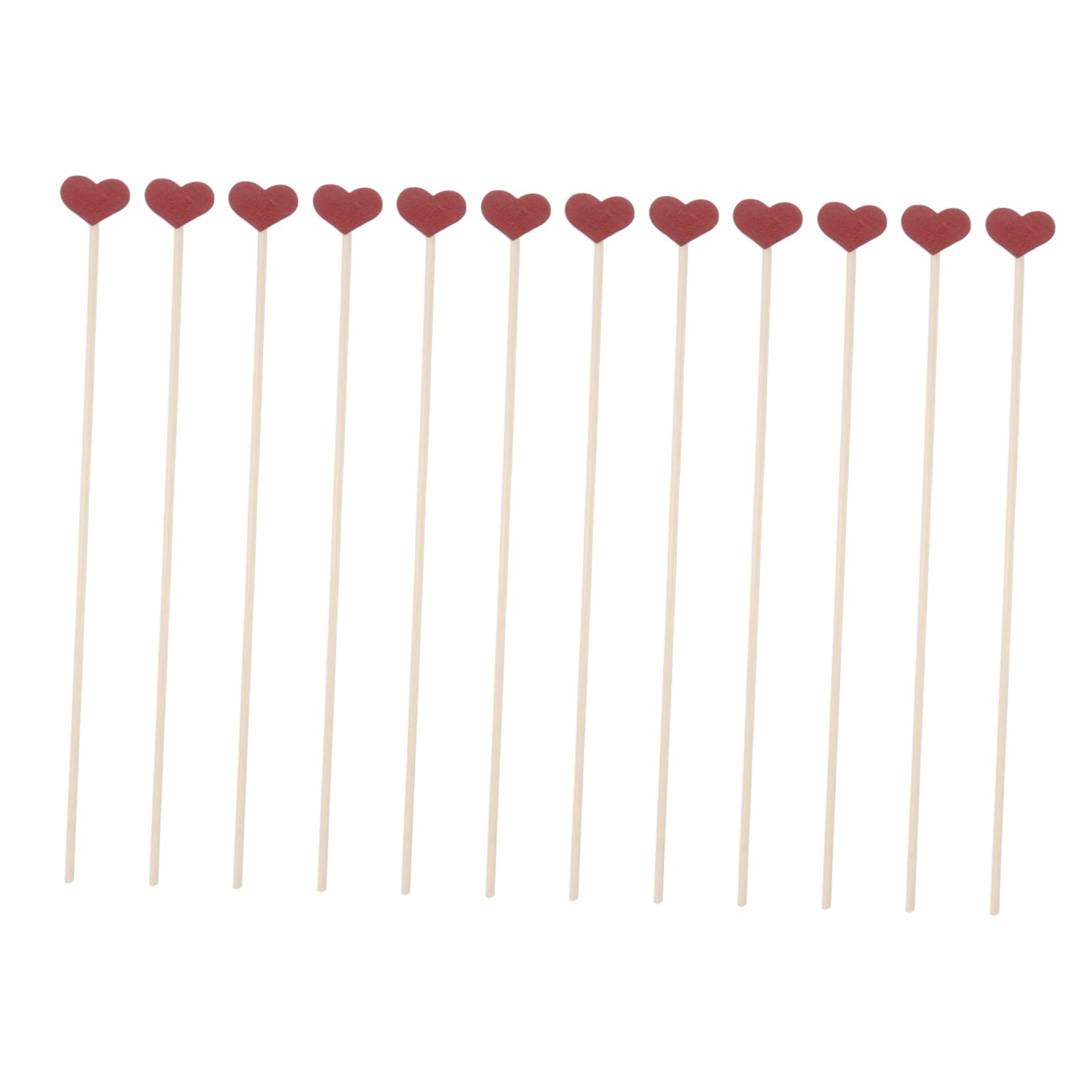 Cabilock 12pcs Heart Shaped Fragrance Sticks Diffuser Supplies for Home Decor for Bedroom Living Room Kitchen and Office Use Create Relaxing Scents and Refresh Air