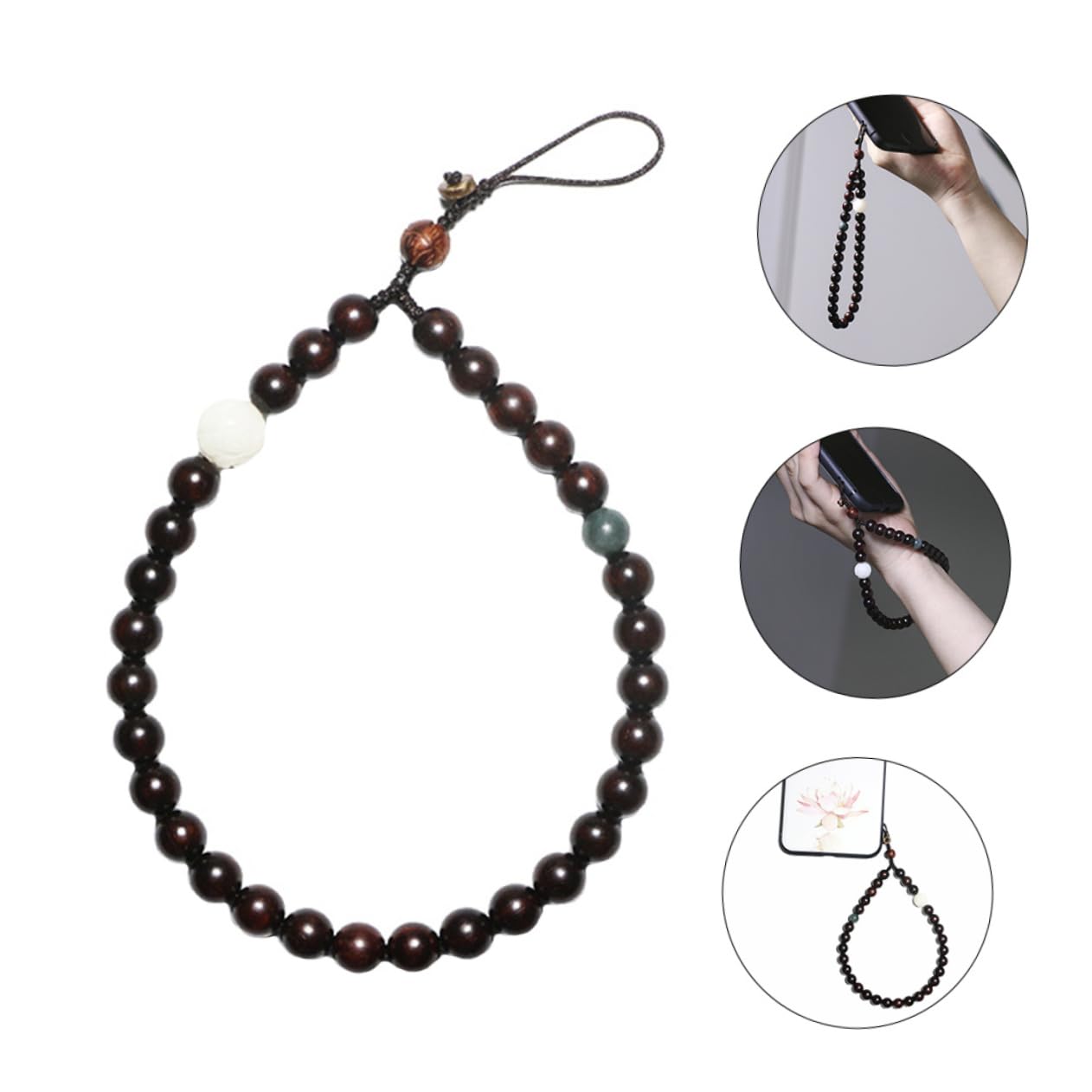 2piezas Lanyard Creativo Para Teléfono Móvil Correa Para Muñeca Cadena Decorativa Para Smartphone Para Eventos y Uso Diario