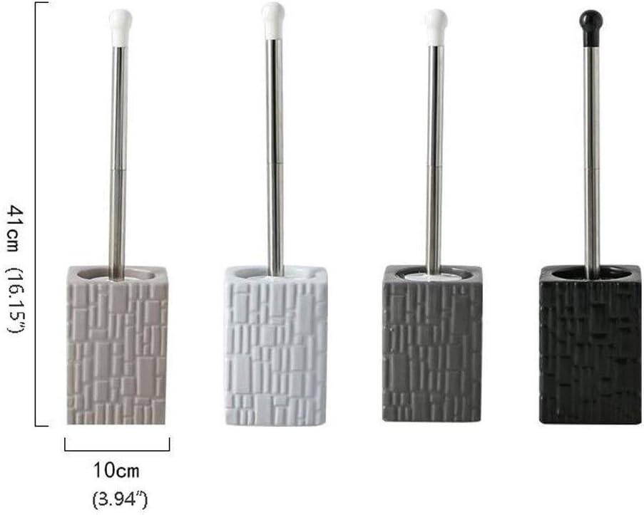 Toilet Brush and Holder Set Toilet Brush Holders Porcelain/Stainless Steel Toilet Brush Colorful Toilet Brush Bathroom Accesories Toilet Brush Set Toilet Bowl Brush for Bathroom (Color : C) (A) image 2