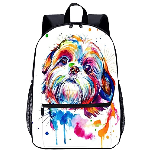 Mochila escolar de perros con gran capacidad y diseño 3D ergonómico