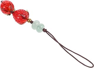 COLLBATH Cordão De Telefone De Morango Cordão De Telefone Celular Cordão De Celular Cutylanyard Charme De Telefone Com Cercadura Corrente De Telefone Encantos De Telefone Estético