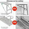Portable Multipurpose Folding Scaffolding Work Platform Scaffold Tower Ladder Stool Bench Adjustable Height, 880 lbs Maximum Load,Galvanized Steel Welding,140cm