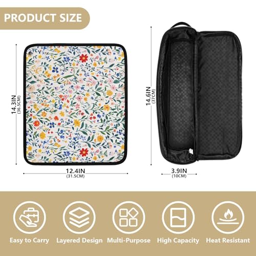 Bolsa organizadora para herramientas de cabello blanca miniatura 4
