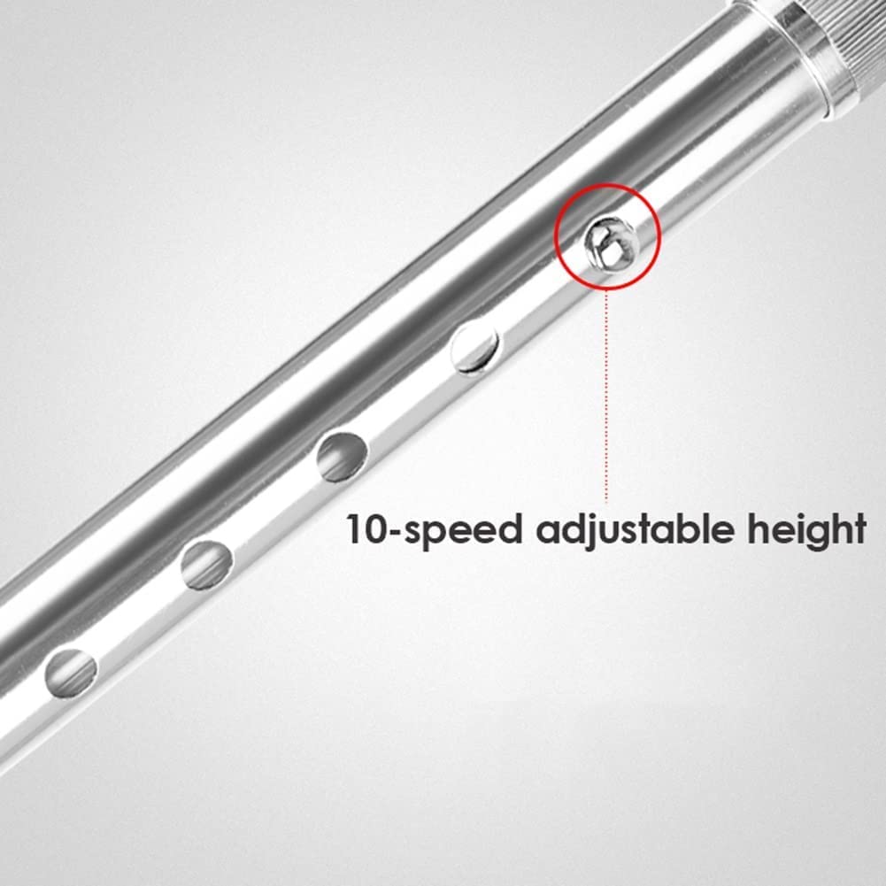 Muletas de antebrazo para Adultos Bastones de Aluminio Ligeros Bastones de Altura Ajustable para Personas de 150 a 185 cm