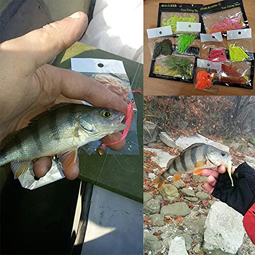 Lotto esche siliconiche pesca - Vari modelli, colori e misure - EF886 Lotto esche siliconiche pesca - Vari modelli, colori e misure - EF886