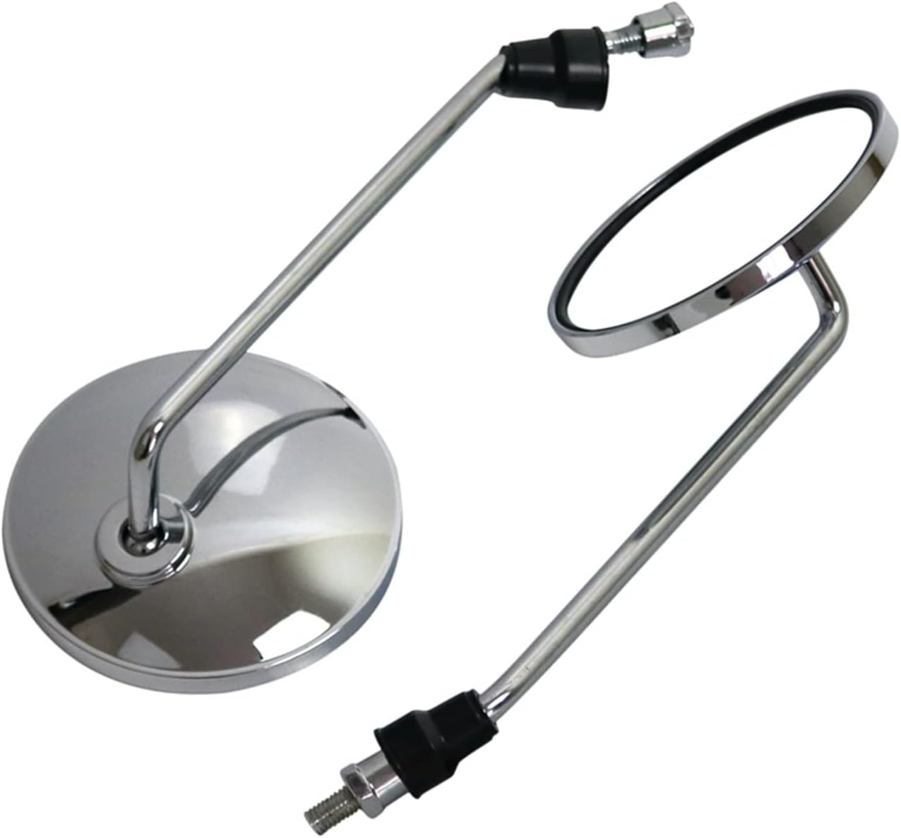 Rearview Mirror 8mm Round 2 Pieces/Pair Motorcycle Back View Mirror Electric Bicycle Rearview Mirrors Moped Side Mirror Rear Side Mirror